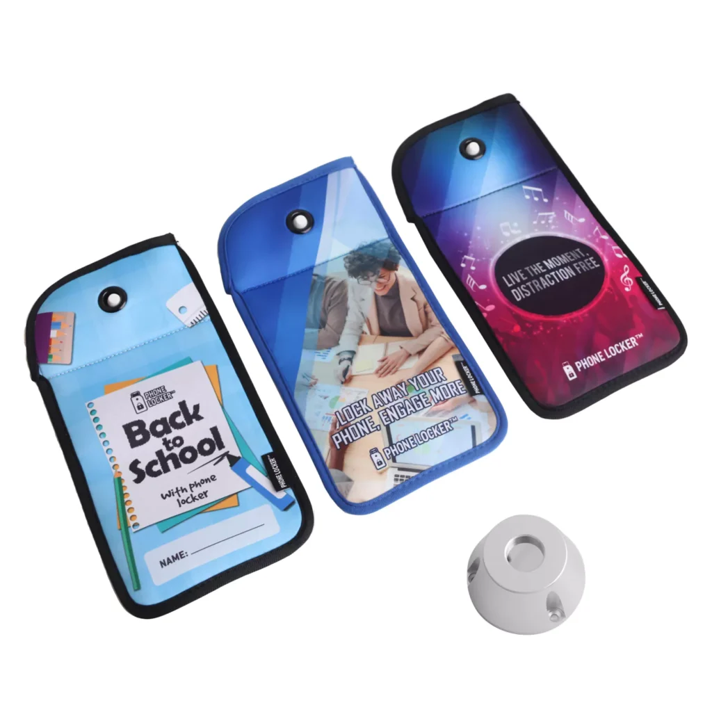 3 PhoneLocker®pouches branded